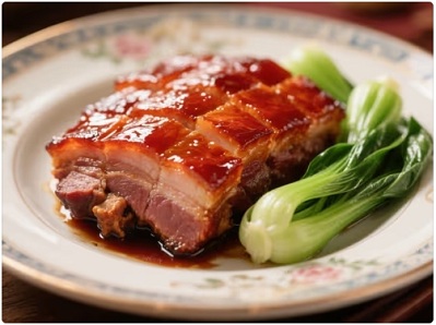 用猪梅头肉做好的叉烧