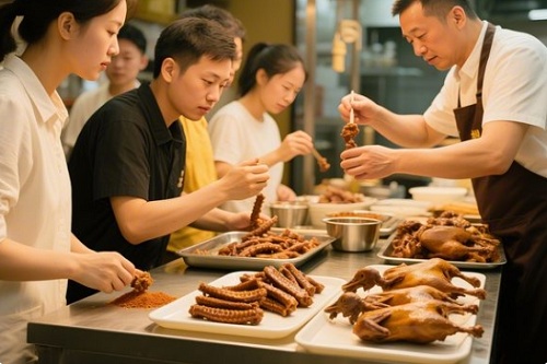 鸭脖、鸭翅等不同品类调整比例的方法