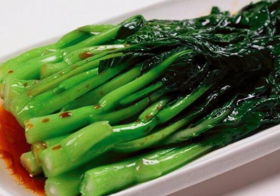 白灼菜心的做法