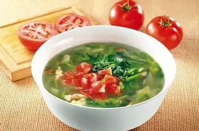 西红柿菠菜汤