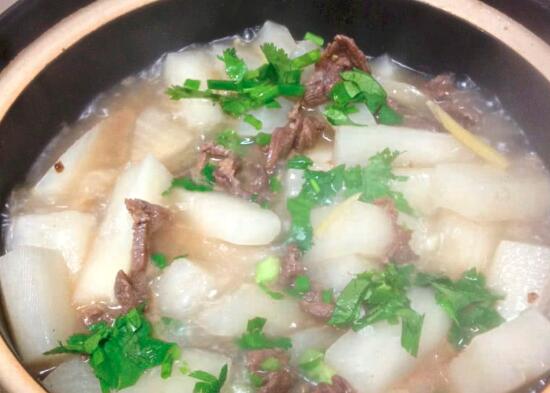 牛肉煲白萝卜怎么做