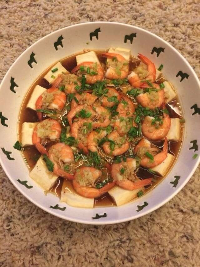 鲜虾豆腐的做法步骤17