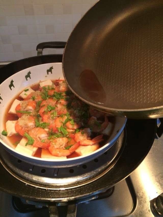 鲜虾豆腐的做法步骤18
