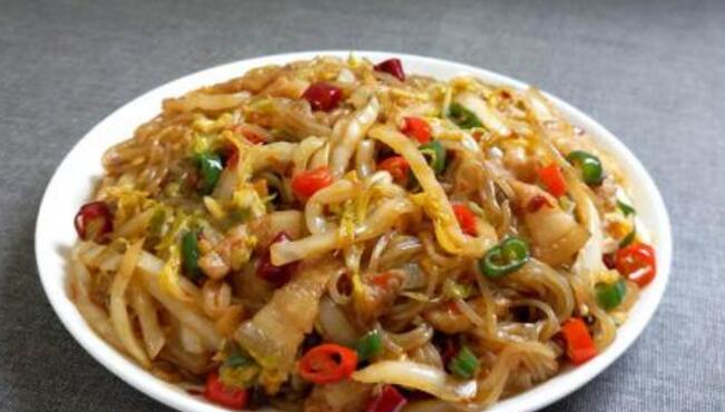 白菜粉条的做法