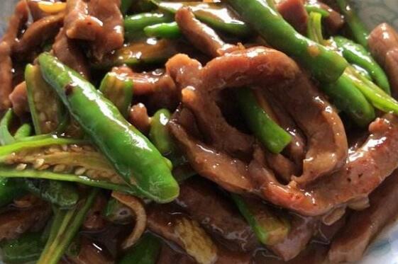 青椒牛肉的做法