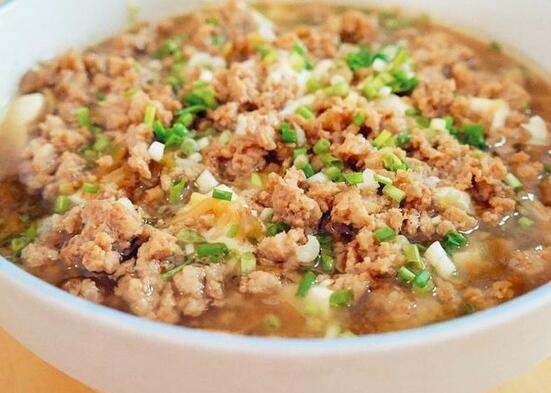 肉末豆腐的做法