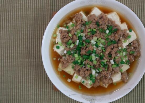 肉末豆腐的做法