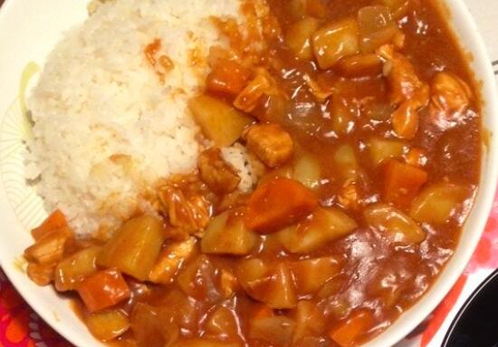 咖喱鸡饭的做法