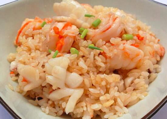 海鲜炒饭的做法