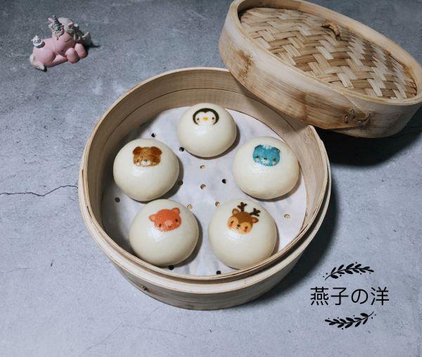 小动物奶黄包
