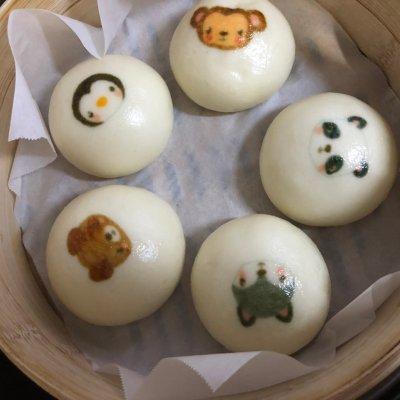 小动物奶黄包