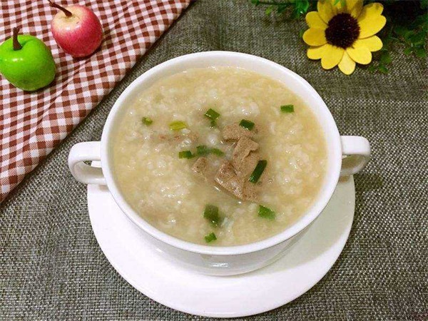 肉丸猪肝粥