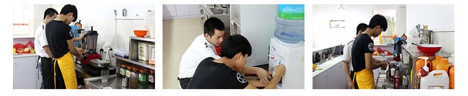 煌旗饮品培训教学过程2