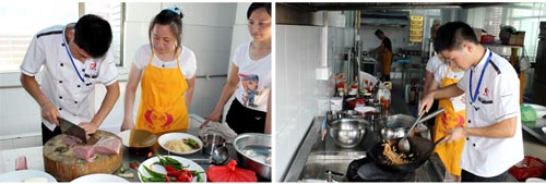 深圳龙岗煌旗小炒快餐培训老师教学过程