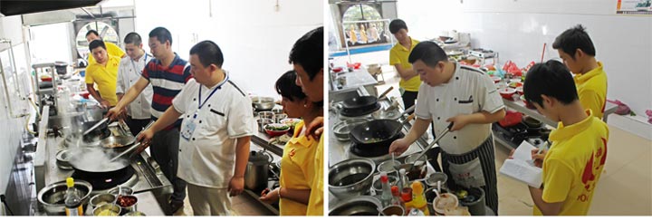 深圳煌旗川菜培训学员学习过程