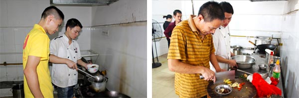 煌旗萝卜牛杂培训学员上课风采